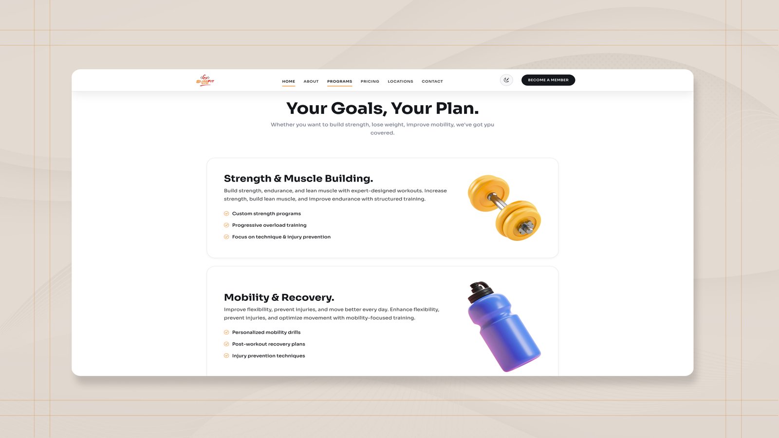 Surefit gym project image
