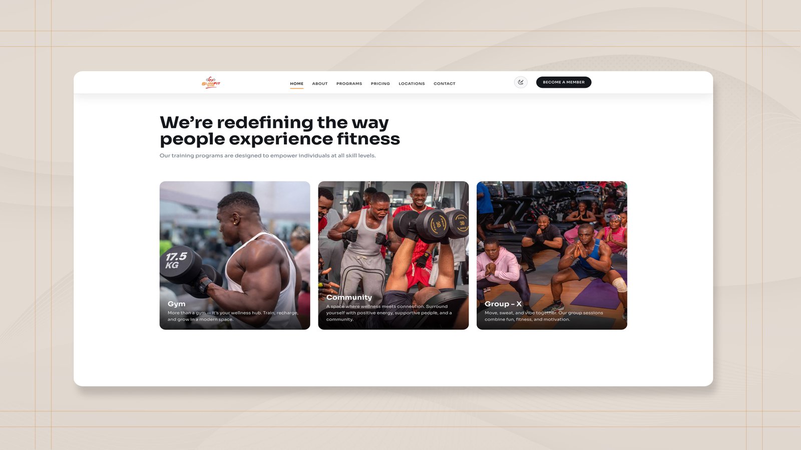 Surefit gym project image